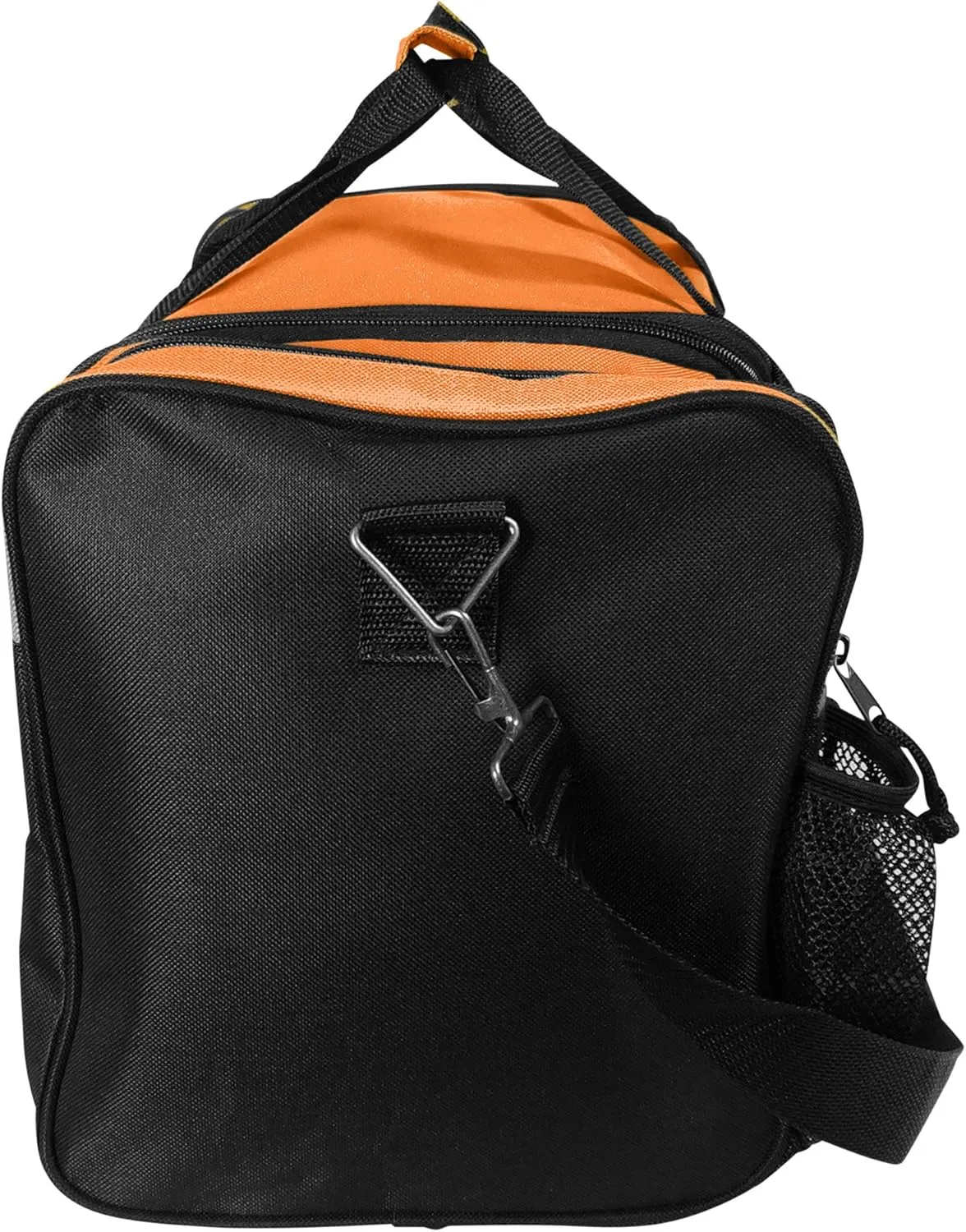 DALIX 17" Duffle Bag Dual Front Mesh Pockets (Black Gold Gray Dark Green Navy Blue Maroon Royal Blue Orange Pink Purple Red White