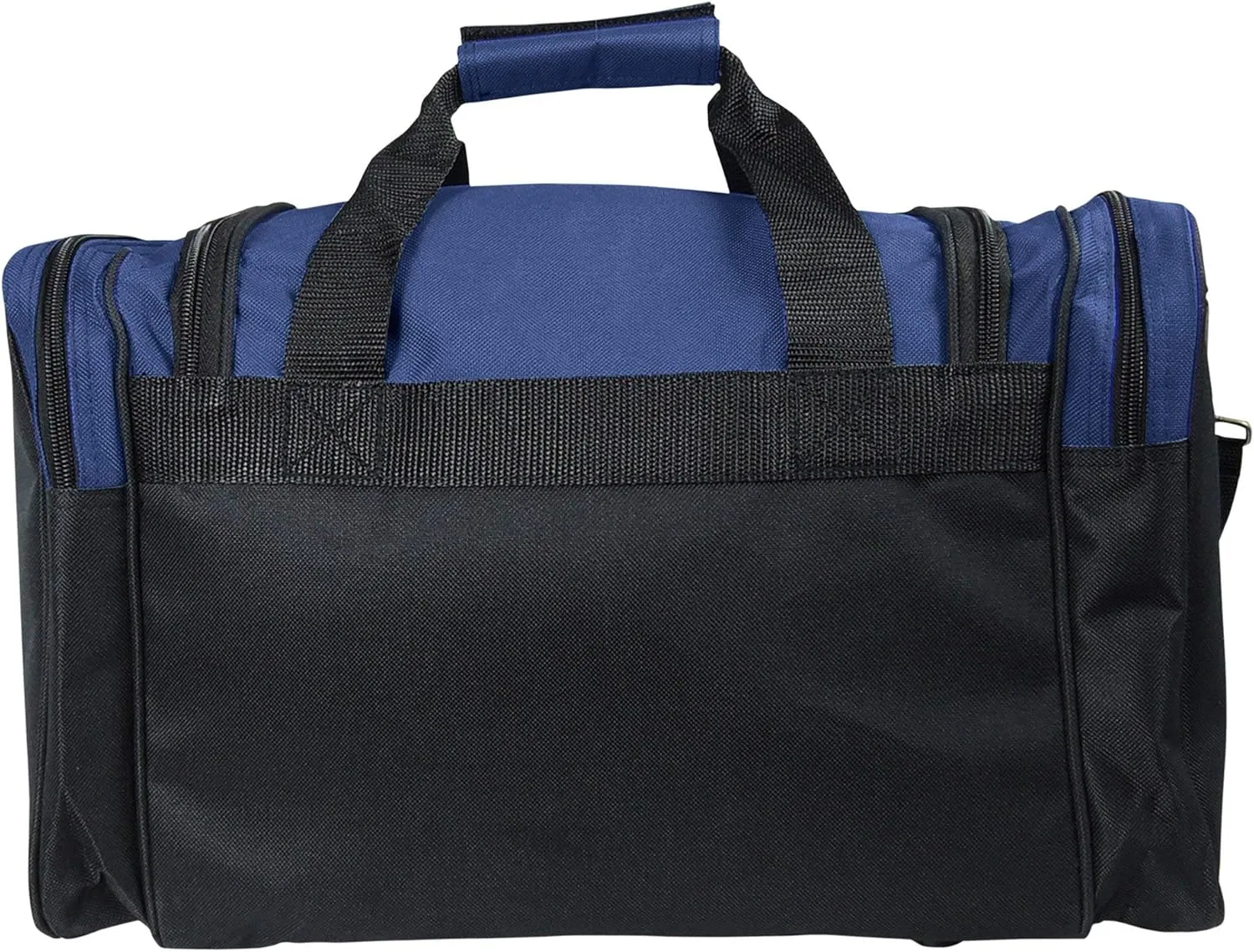 DALIX 17" Duffle Bag Dual Front Mesh Pockets (Black Gold Gray Dark Green Navy Blue Maroon Royal Blue Orange Pink Purple Red White