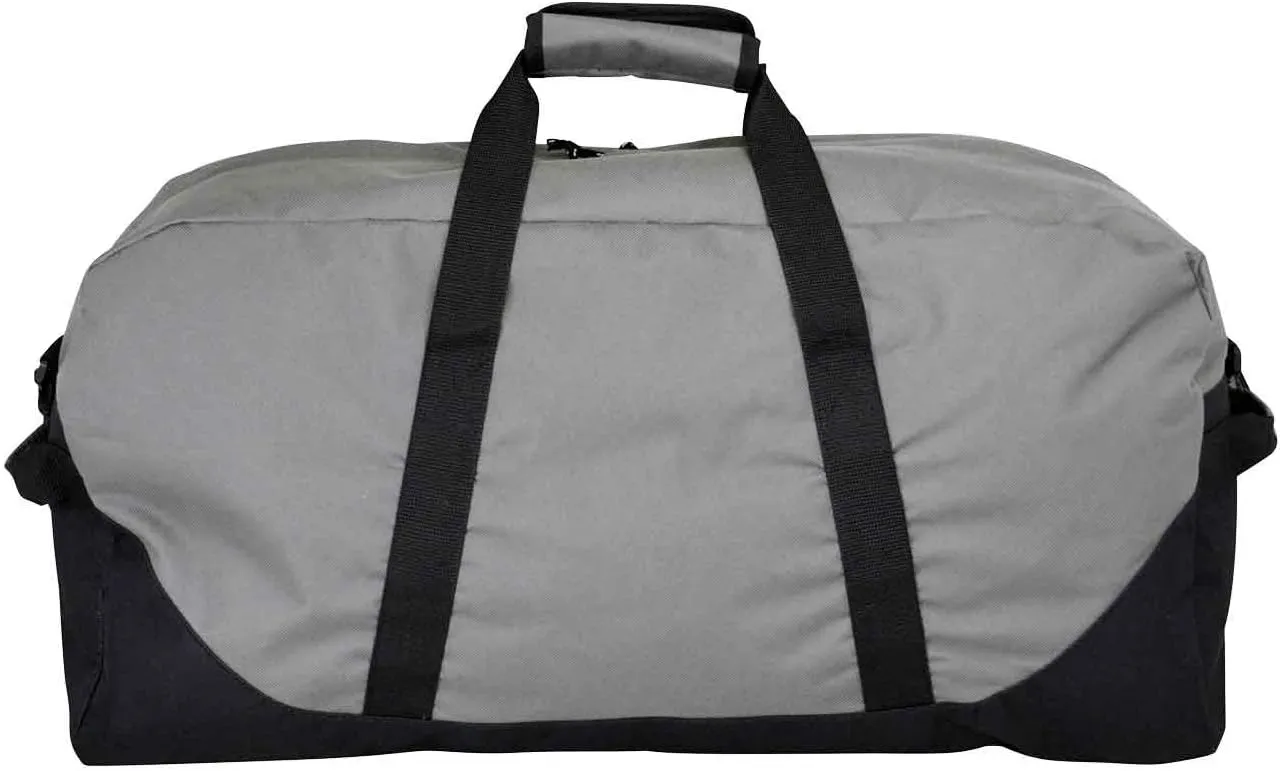 DALIX 25" Big Adventure Large Gym Sports Duffle Bag (Black Grey Navy Blue Red Camo)
