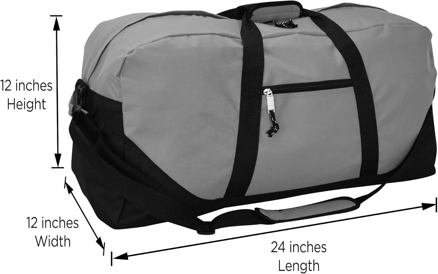 DALIX 25" Big Adventure Large Gym Sports Duffle Bag (Black Grey Navy Blue Red Camo)