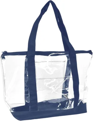 DALIX Clear Shopping Bag Security Work Tote Shoulder Bag Womens Handbag