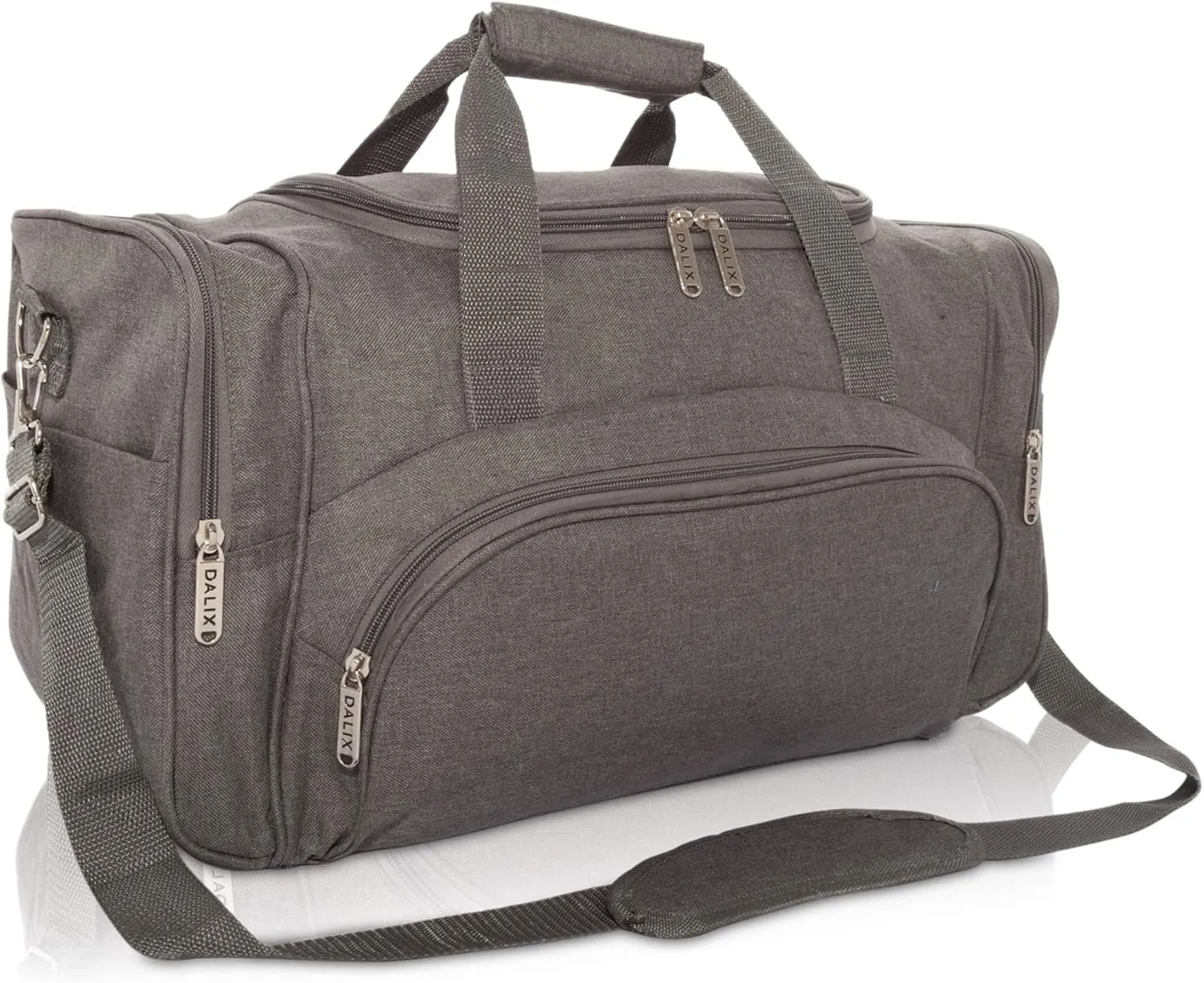 DALIX Signature Travel or Gym Duffle Bag in (Black, Gray, Navy Blue Red)