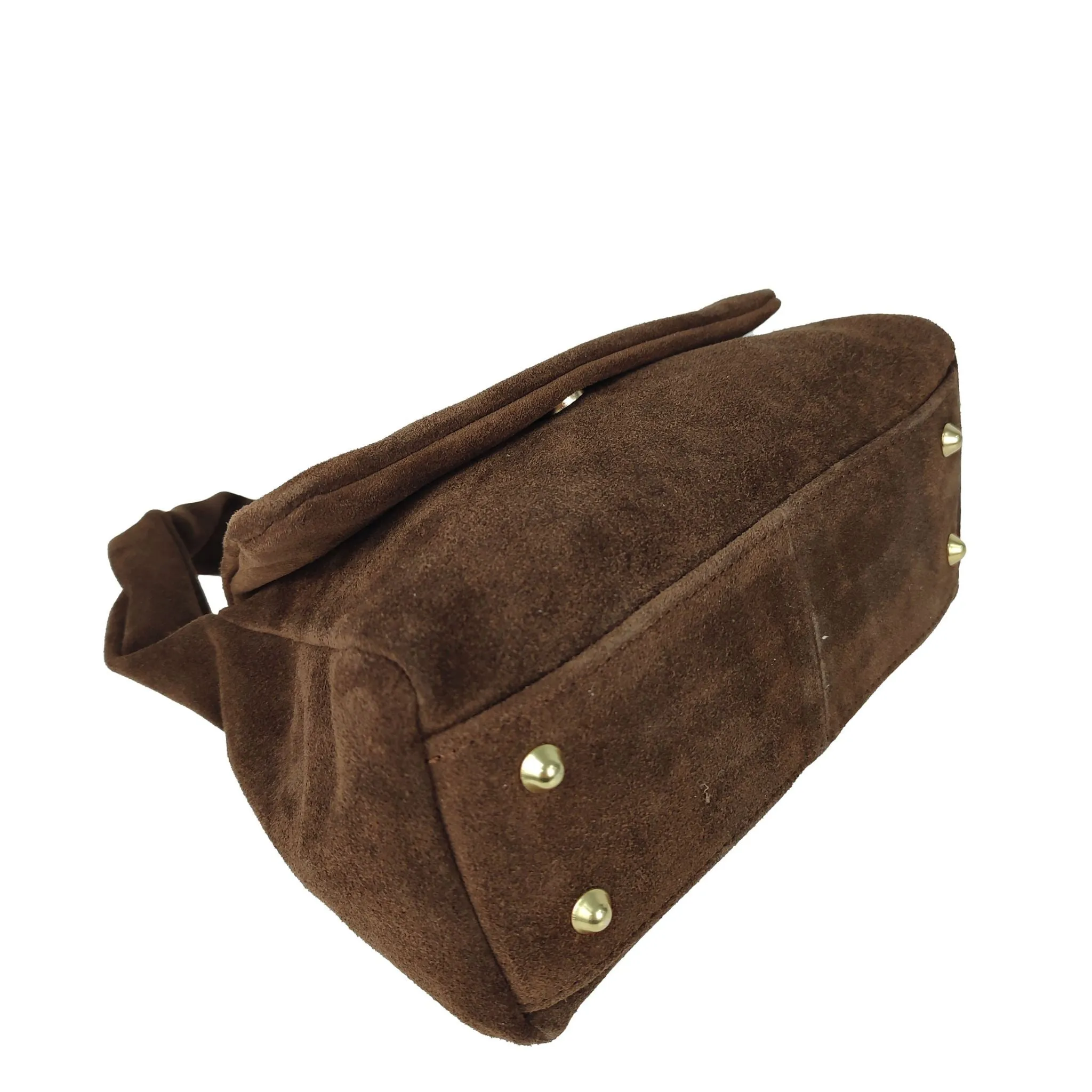 Dark Brown Suede Handbag