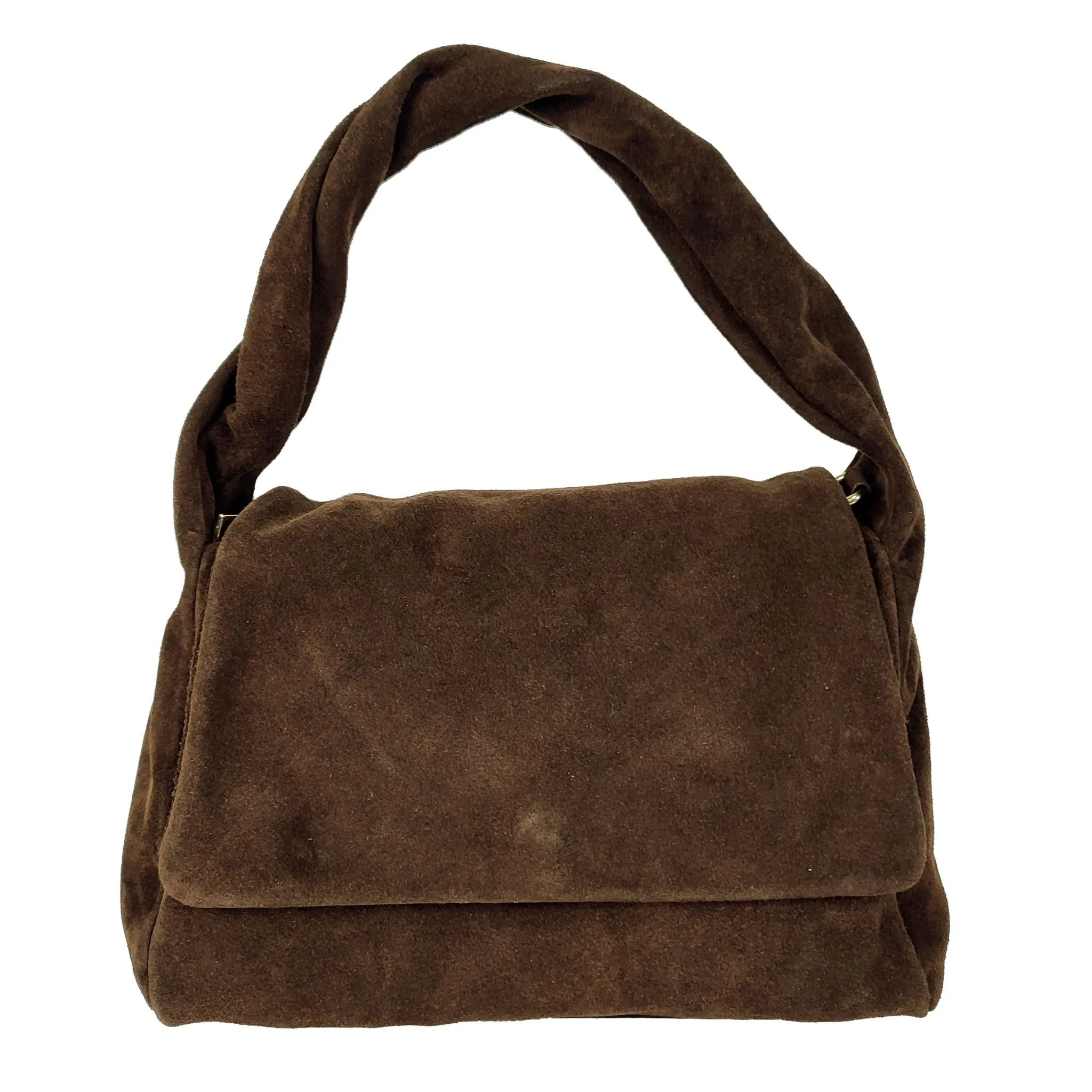 Dark Brown Suede Handbag