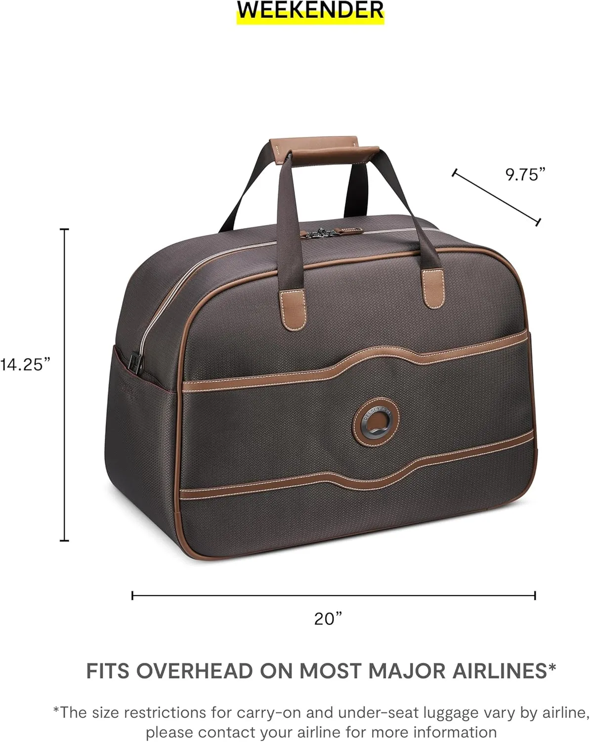 DELSEY Paris Chatelet Air 2.0 Weekender Travel Duffle Bag