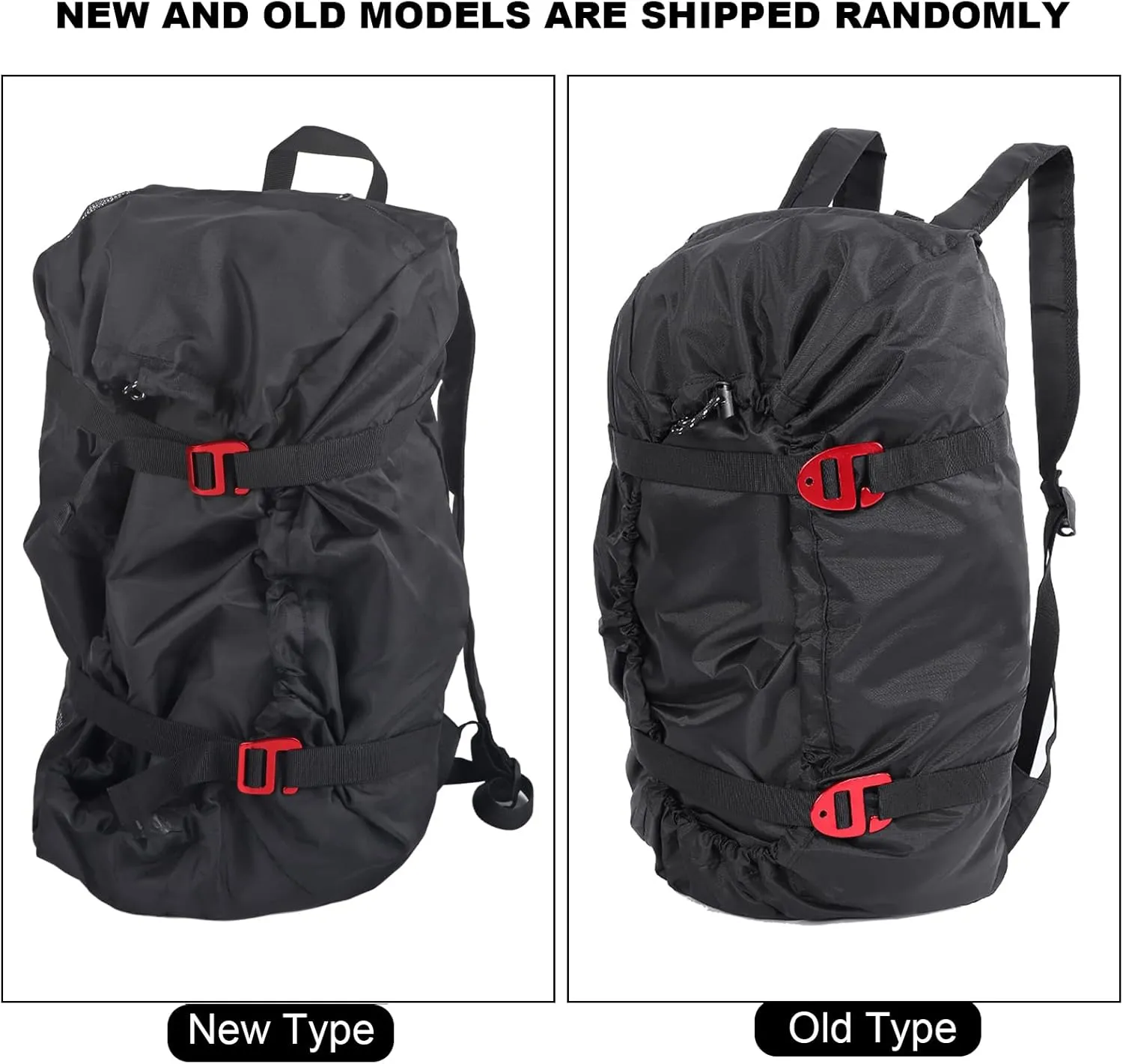 Dilwe Climbing, Folding Mountaineering Shoulder Backpack for Climbing Hiking Trekking(Black)