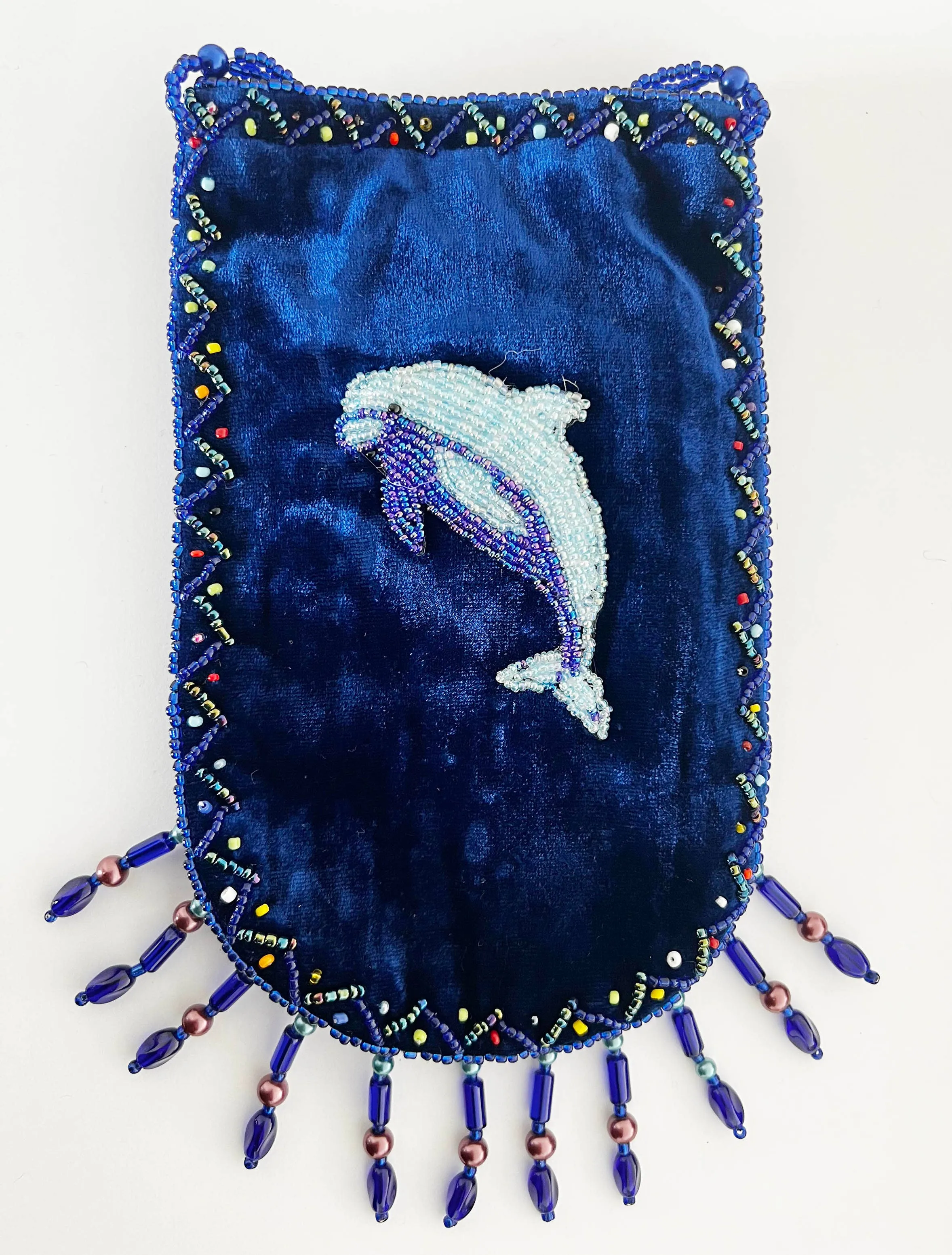 Dolphin Pattern Velvet Crossbody Bags VXL0609-Dolphin