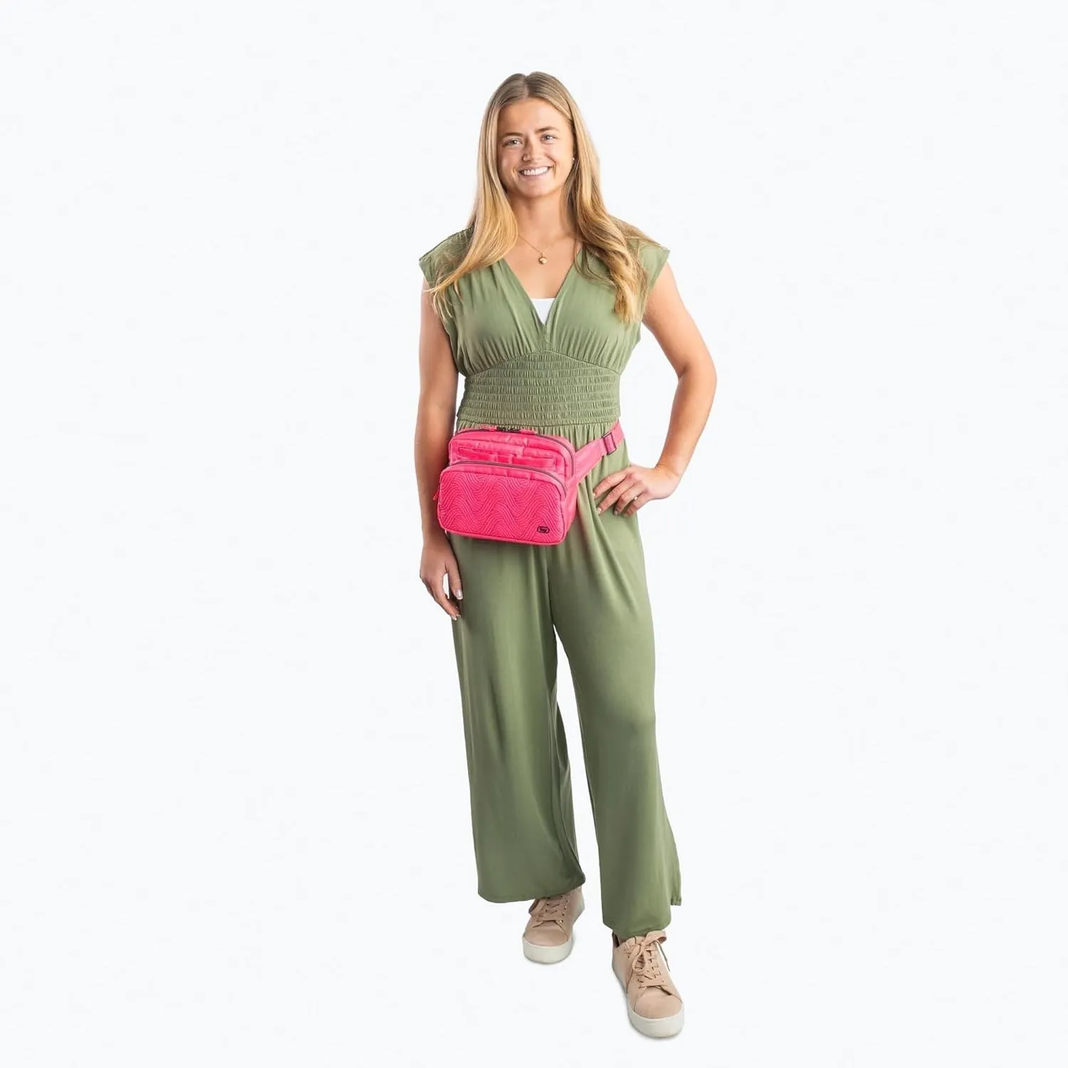 Double Back Belt Bag, OASIS TEAL