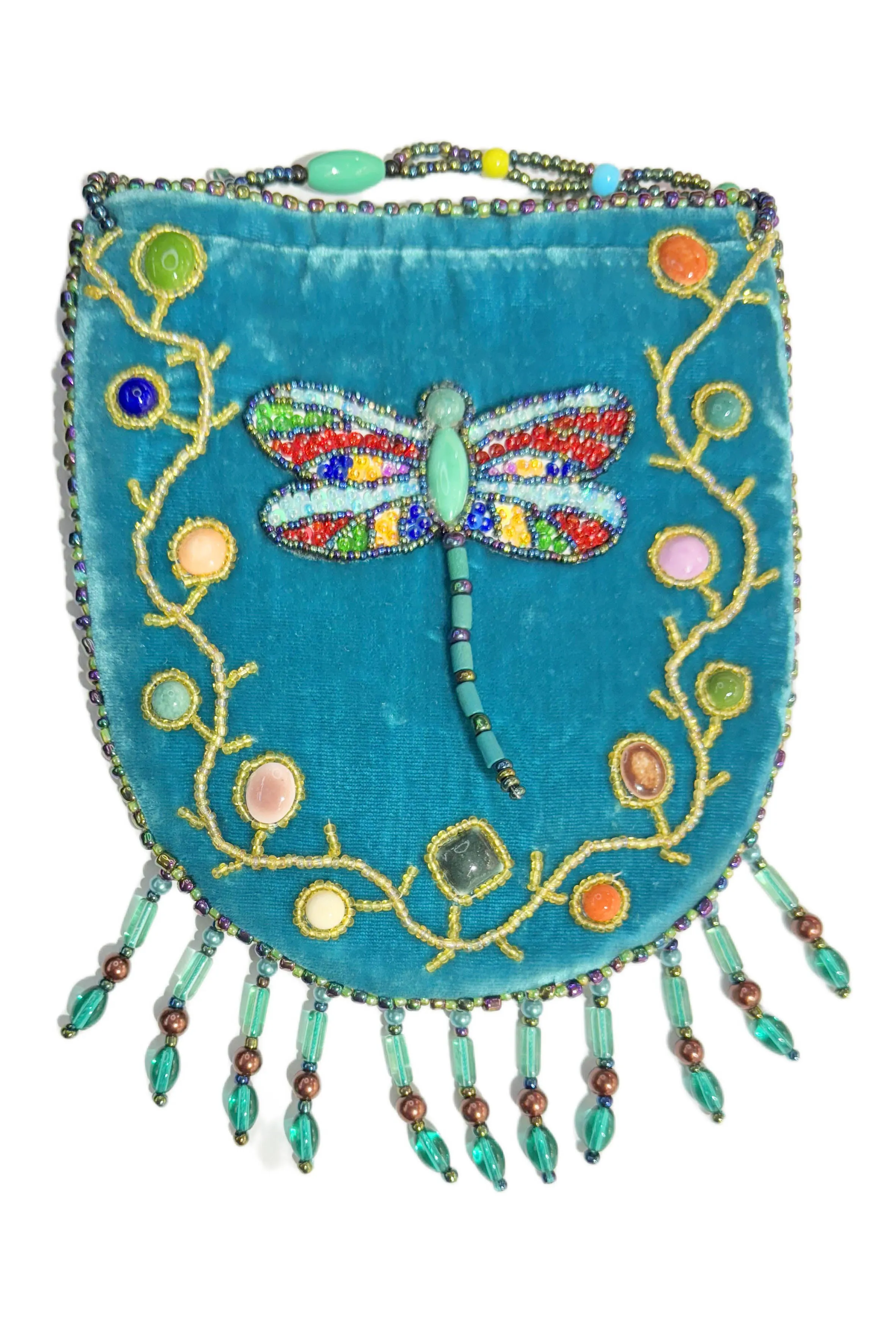 Dragonfly Pattern Velvet Crossbody MUG-Dragonfly