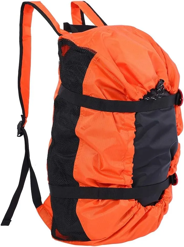 Drfeify Rock Climbing Bag, Rock Climbing Rope Kit Bag with Folding Shoulder Strap Lightweight Daypack for Camping Hiking