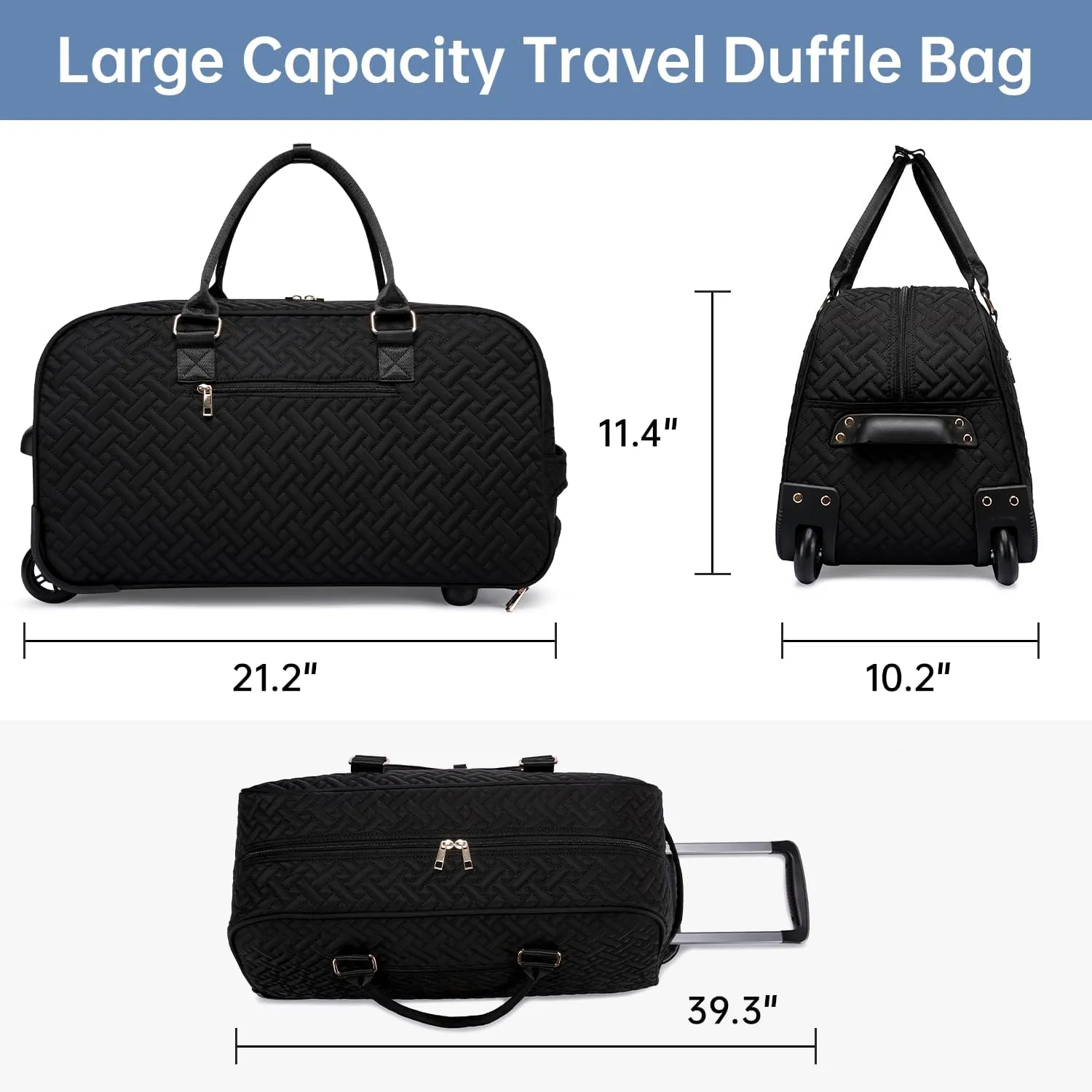 Duffle Bag for Travel, Weekender Bag with Shoe Compartment, Carry On Overnight Bag for Women with Toiletry Bag, Gym Bag with Wet Pocket, Hospital Bags for Labor and Delivery Beige