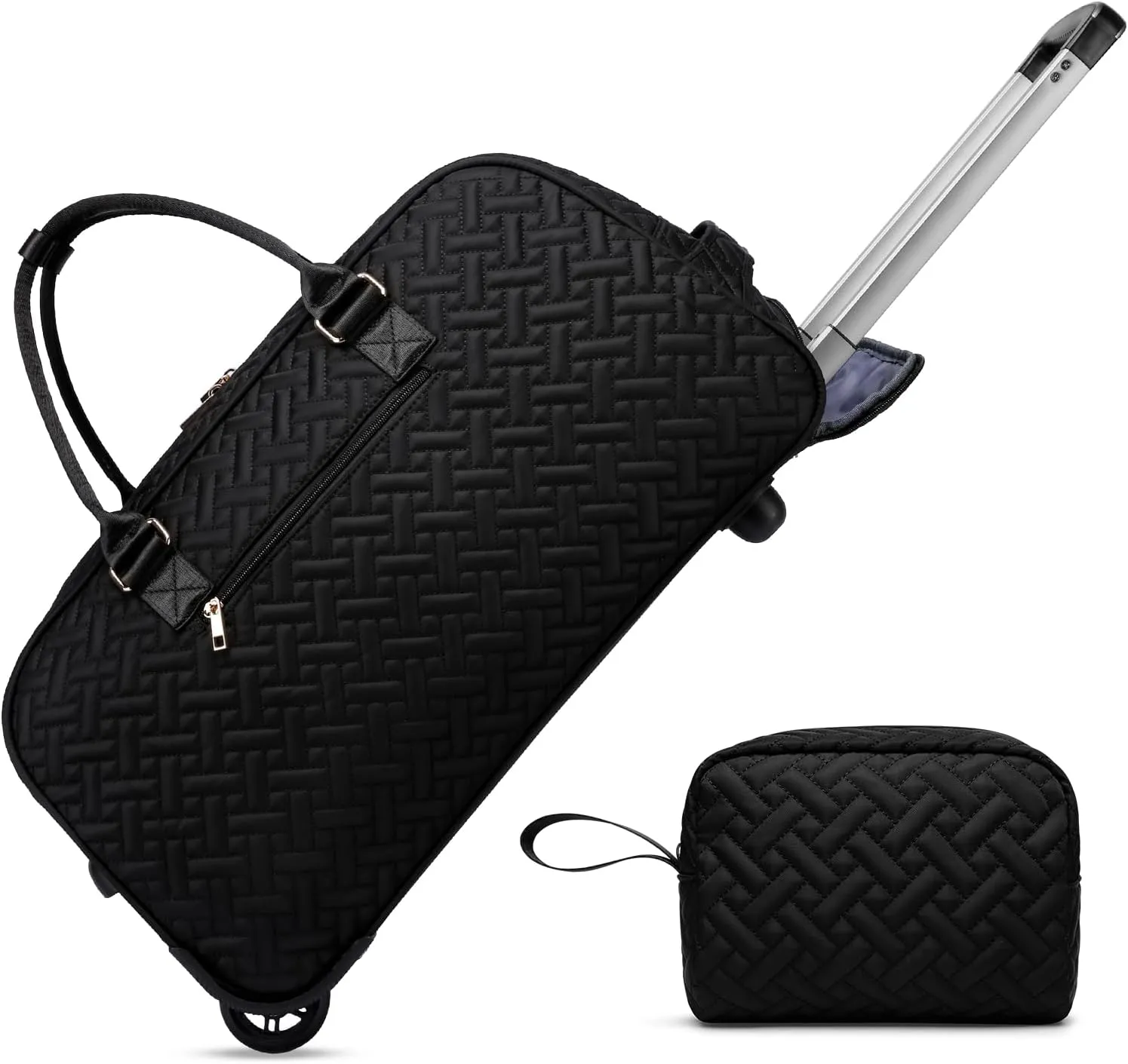 Duffle Bag for Travel, Weekender Bag with Shoe Compartment, Carry On Overnight Bag for Women with Toiletry Bag, Gym Bag with Wet Pocket, Hospital Bags for Labor and Delivery Beige