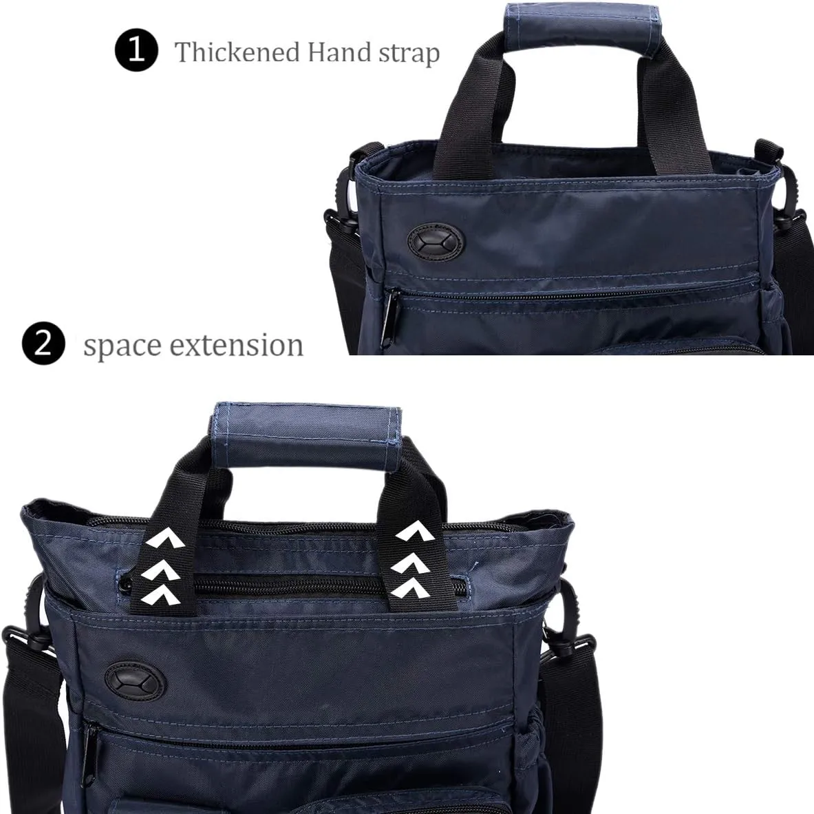 d'yallee Crossbody Messenger Bag Men Waterproof Shoulder Business Work Bag Nylon