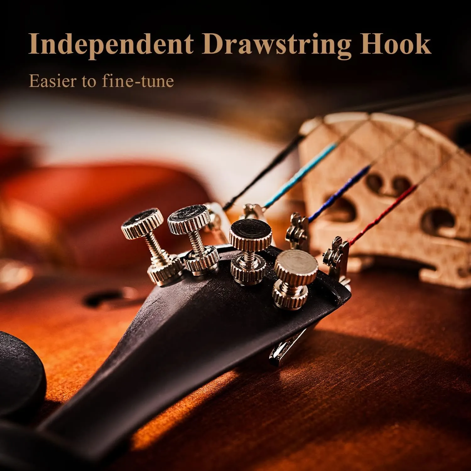 Eastar 4/4 Full Size Violin Set Matte Fiddle for Beginners Adults with Hard Case, Rosin, Shoulder Rest, Bow, Tuner and Extra Strings (Imprinted Finger Guide on Fingerboard)，EVA-3