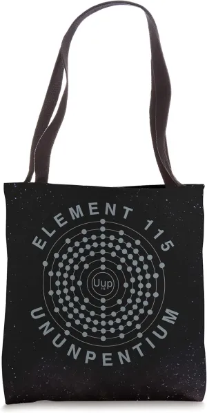 Element 115 Ununpentium Electron Shell Area 51 Alien UFO Tote Bag