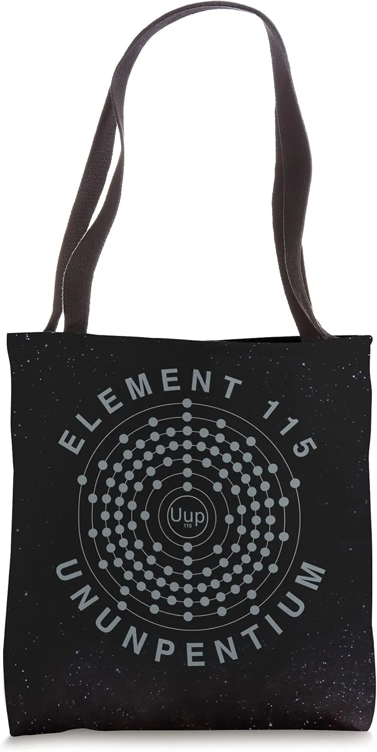 Element 115 Ununpentium Electron Shell Area 51 Alien UFO Tote Bag