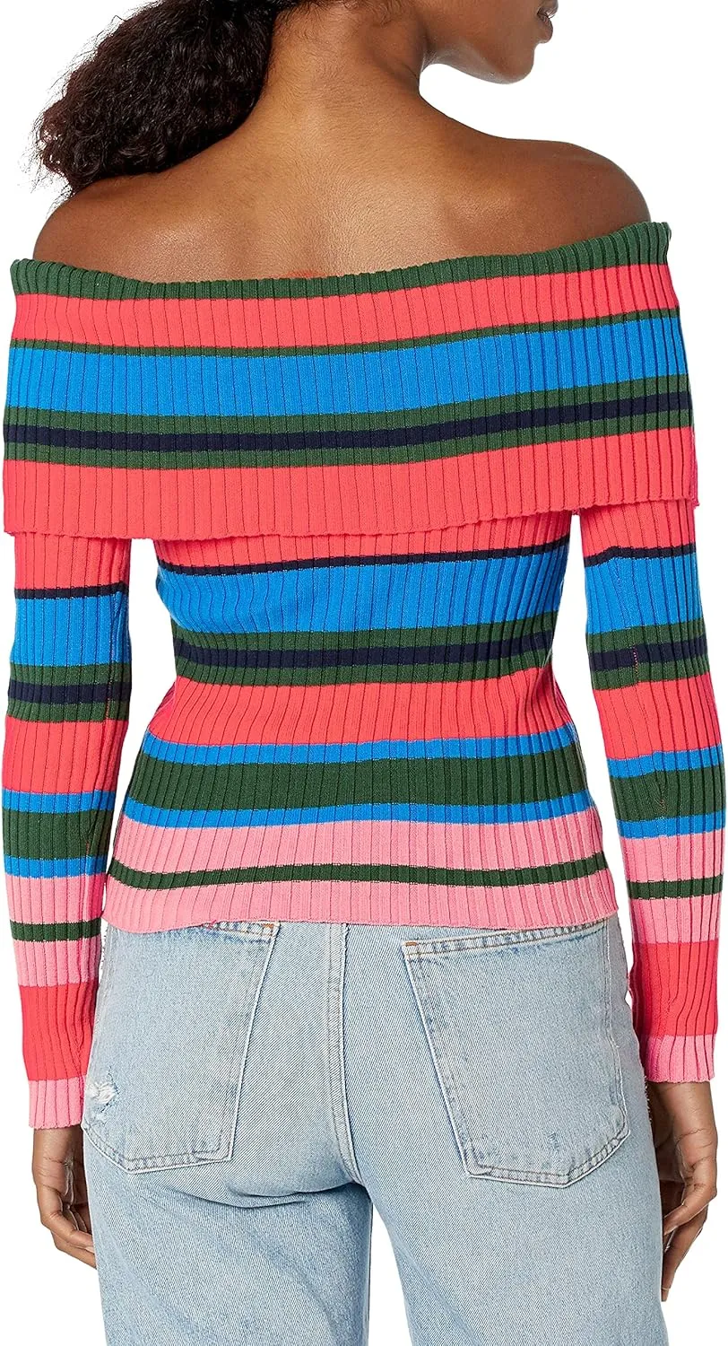 Ella Moss Women's Charlotte Off Shoulder Long Sleeve Top