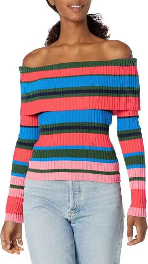 Ella Moss Women's Charlotte Off Shoulder Long Sleeve Top