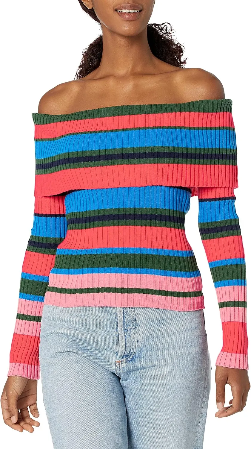 Ella Moss Women's Charlotte Off Shoulder Long Sleeve Top