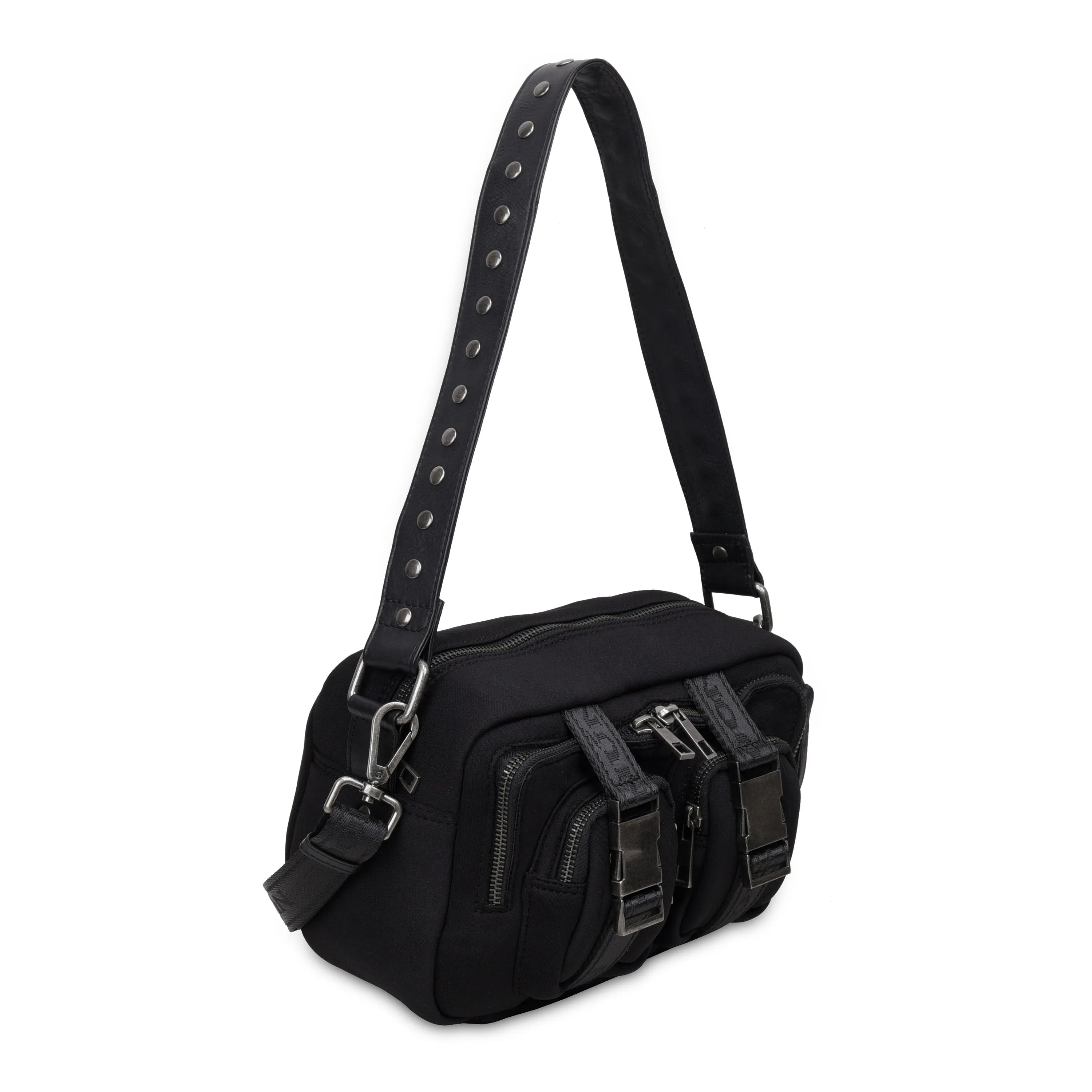 Ellie Buckle Scuba Black w. Antique Silver