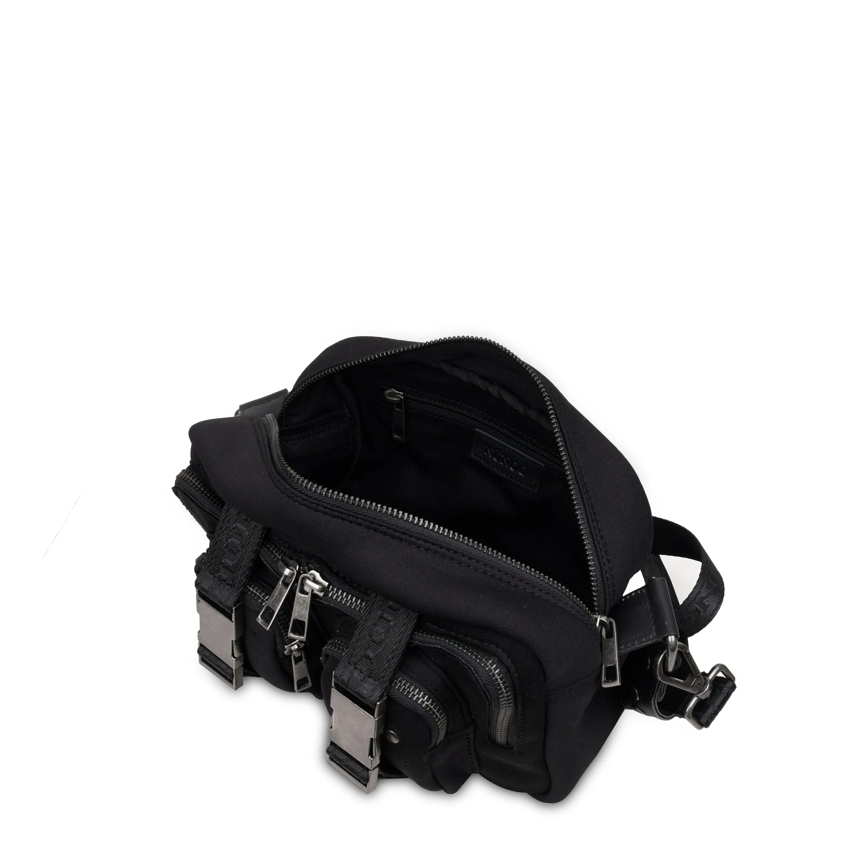 Ellie Buckle Scuba Black w. Antique Silver