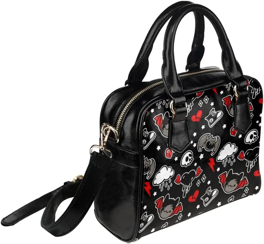 Emo Purse, Emo Skull Handbag, Scene Accessories, Alternative Style, Mall Goth, Crossbody Bag, Vegan Leather…