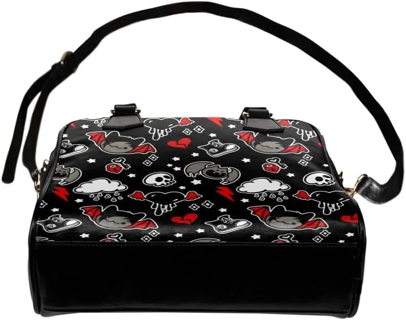 Emo Purse, Emo Skull Handbag, Scene Accessories, Alternative Style, Mall Goth, Crossbody Bag, Vegan Leather…