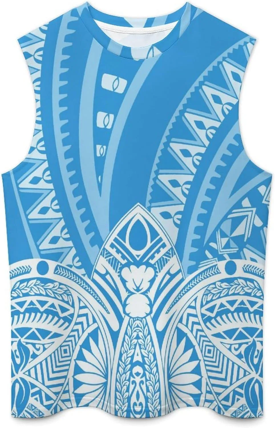 ENLACHIC Men Polynesian Samoa Workout Tank Top Quick Dry Sleeveless Casual Gym Muscle Tee