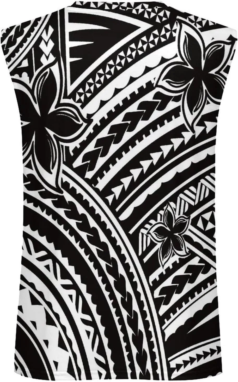 ENLACHIC Men Polynesian Samoa Workout Tank Top Quick Dry Sleeveless Casual Gym Muscle Tee