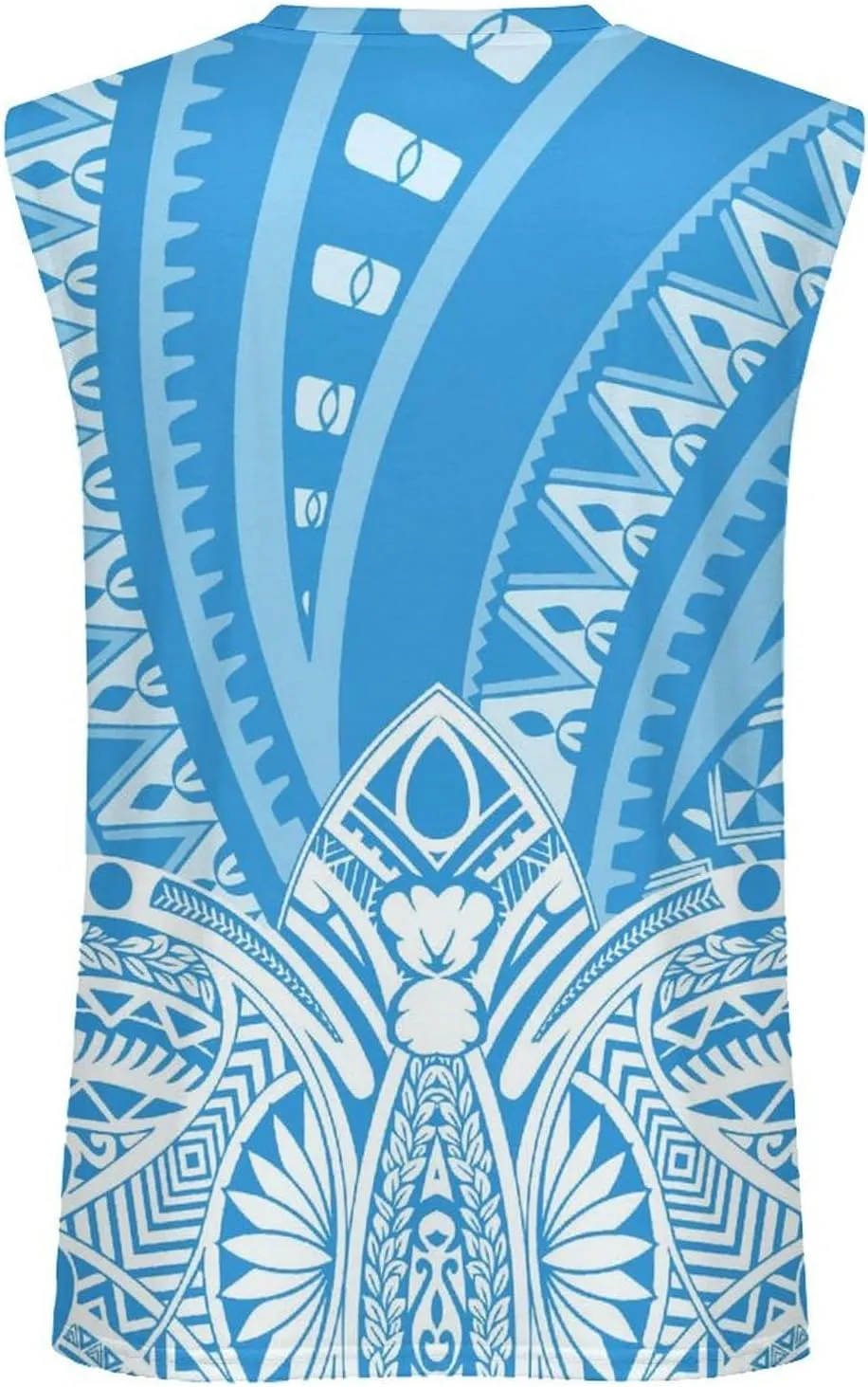 ENLACHIC Men Polynesian Samoa Workout Tank Top Quick Dry Sleeveless Casual Gym Muscle Tee