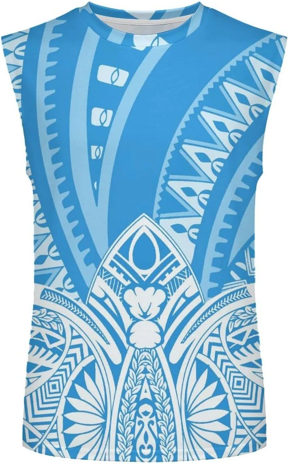 ENLACHIC Men Polynesian Samoa Workout Tank Top Quick Dry Sleeveless Casual Gym Muscle Tee