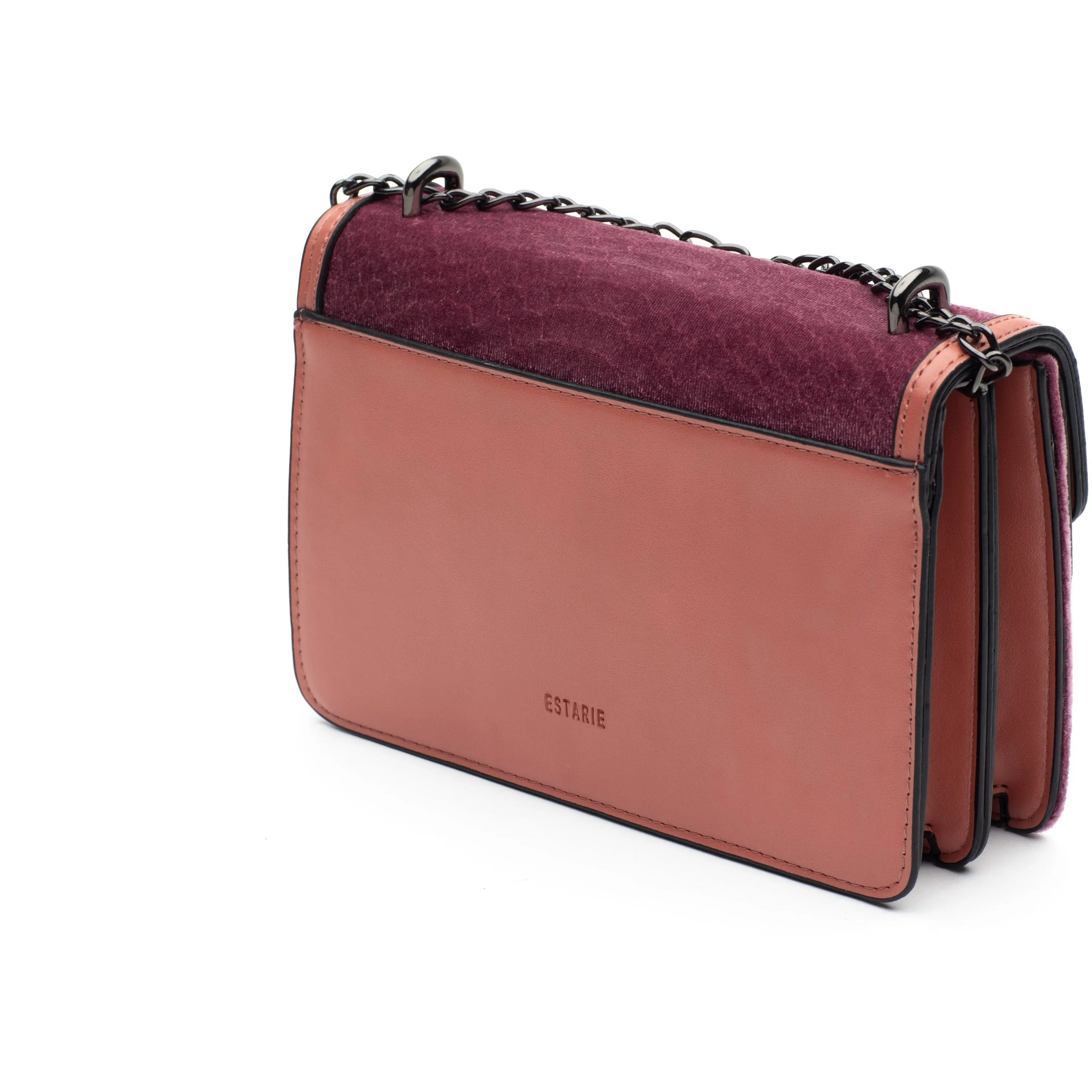 ESTARIE RUBY VELVET CROSSBODY BAG