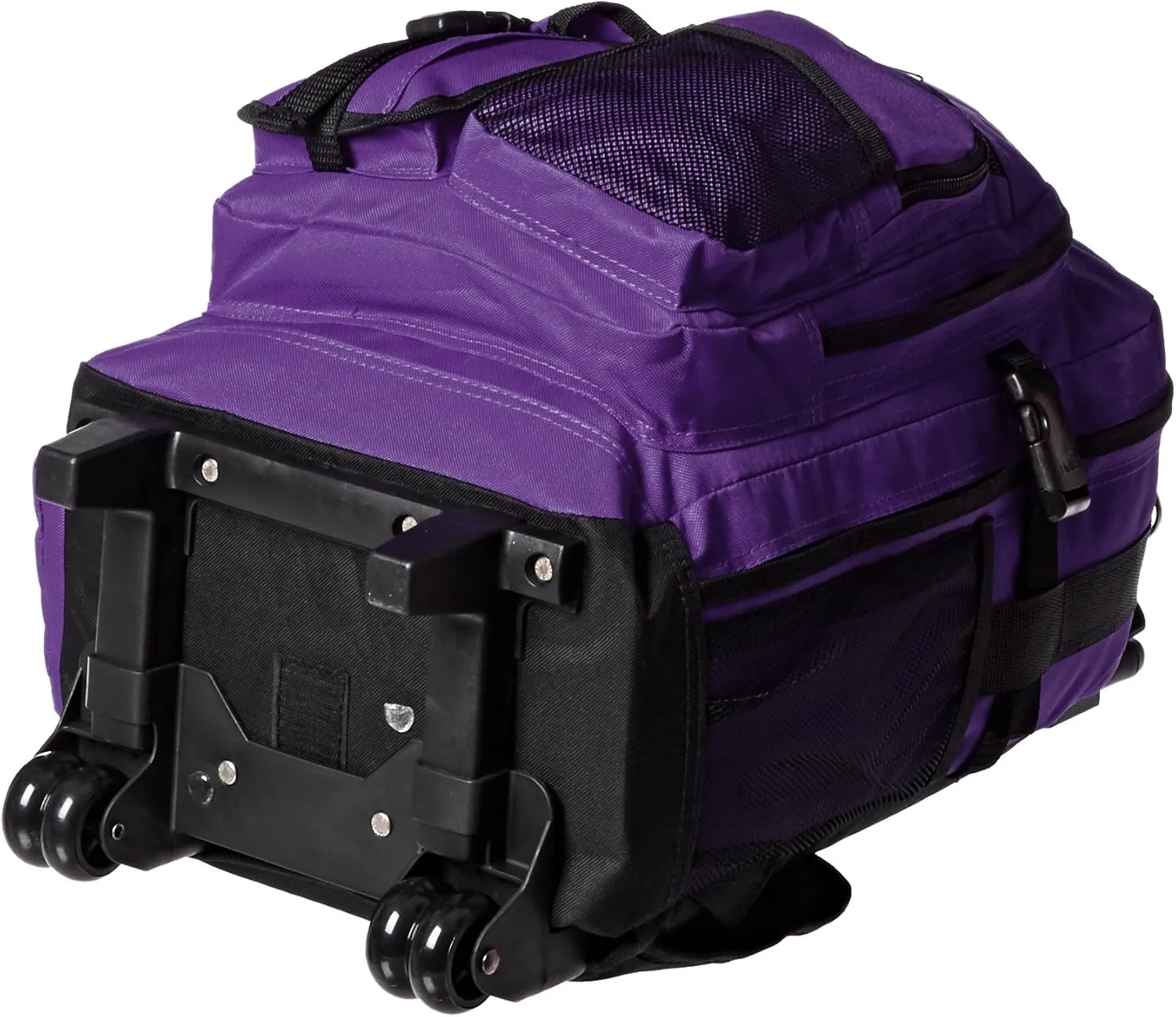 Everest Deluxe Wheeled Backpack, Dark Purple, One Size
