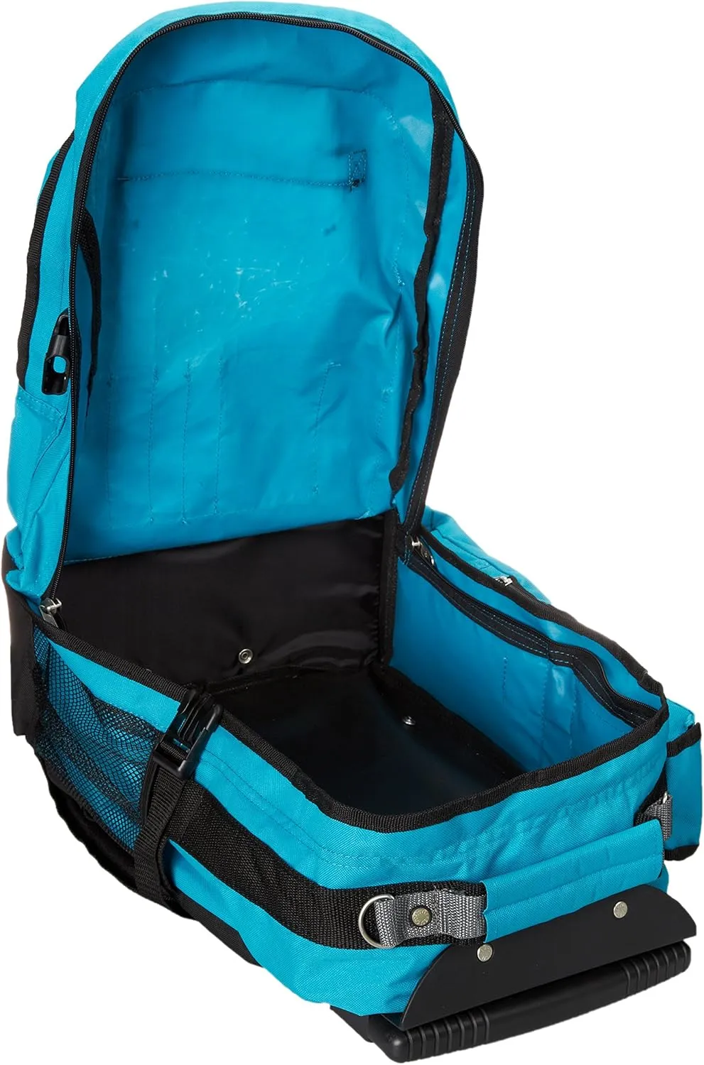 Everest Deluxe Wheeled Backpack, Turquoise, One Size