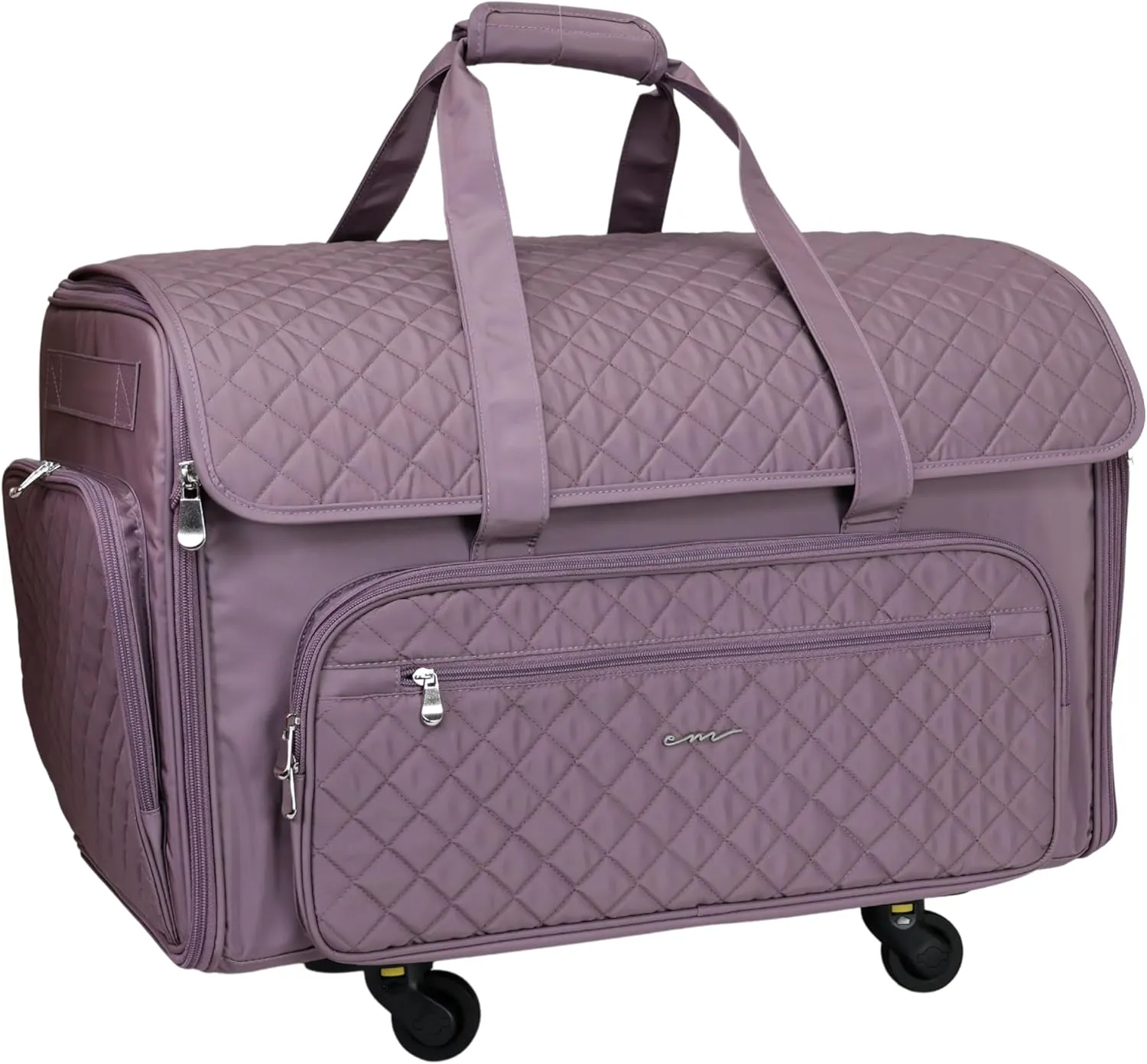 Everything Mary XXL Wheeled Sewing Machine Bag Sewing Machine Case - Durable, Spacious Storage with 4 Wheels, Multiple Pockets for Sewing & Craft Supplies