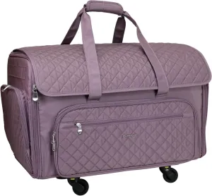 Everything Mary XXL Wheeled Sewing Machine Bag Sewing Machine Case - Durable, Spacious Storage with 4 Wheels, Multiple Pockets for Sewing & Craft Supplies