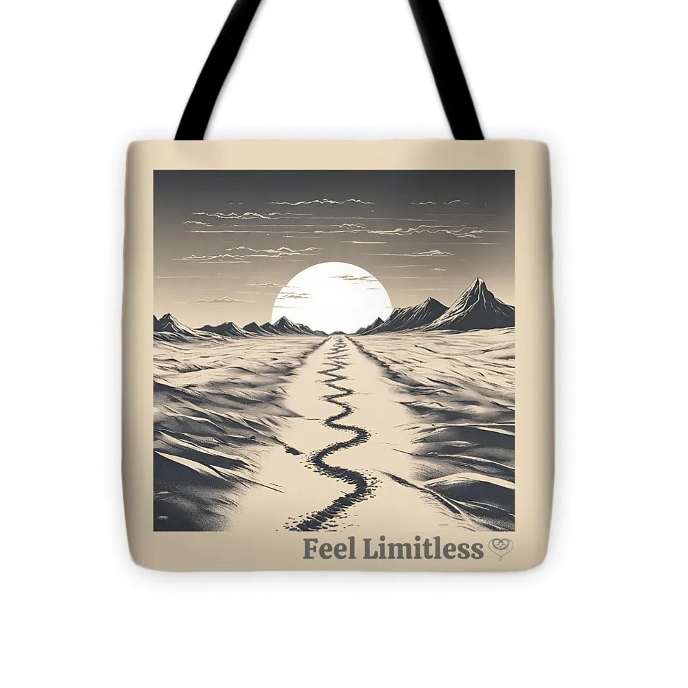 Explore path bw - Tote Bag