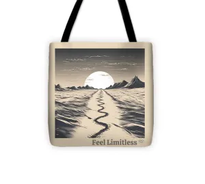 Explore path bw - Tote Bag