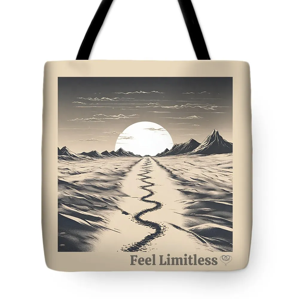 Explore path bw - Tote Bag