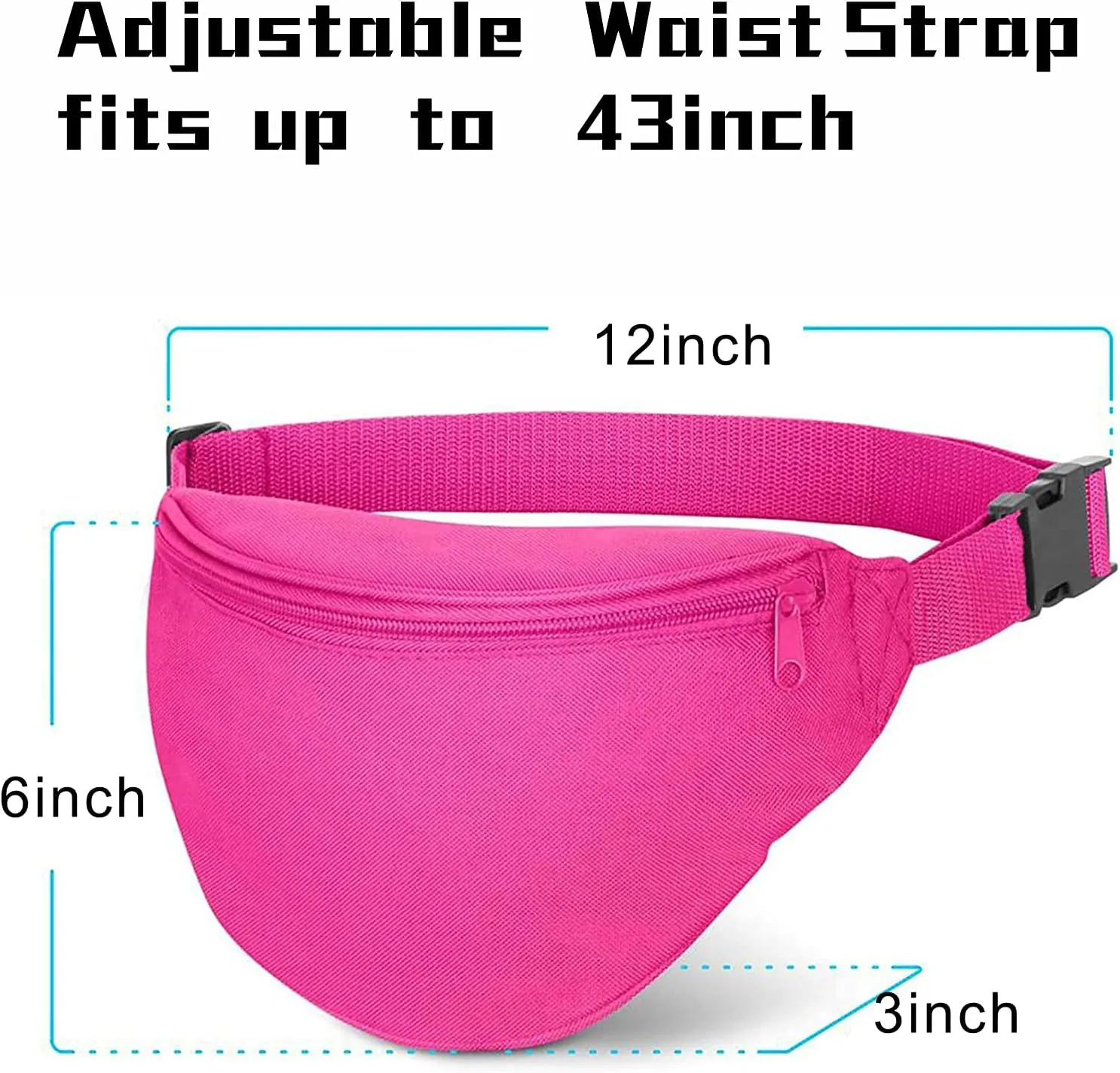 Fanny Pack, AirBuyW Women Men Quick Release Adjustable Strap Travel Sport Running Cute Fashion Fanny Pack Bag