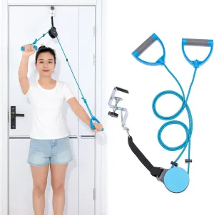 Fanwer Shoulder Pulley for Physical Therapy, Shoulder Pulley, with Fixed Metal Bracket, Over Door Pulleys for Shoulder Rehab, Shoulder Pulley Over The Door Physical Therapy System