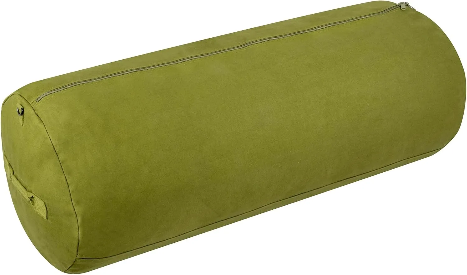 Farm Blue GI Style Zipper Duffle Bag Heavy Duty Army Duffle Bags - Military Grade Cotton Canvas Duffel Bag - Reinforced Camping Bag - Strong Zipper & Center Grab Handle (Olive Drab, Large)