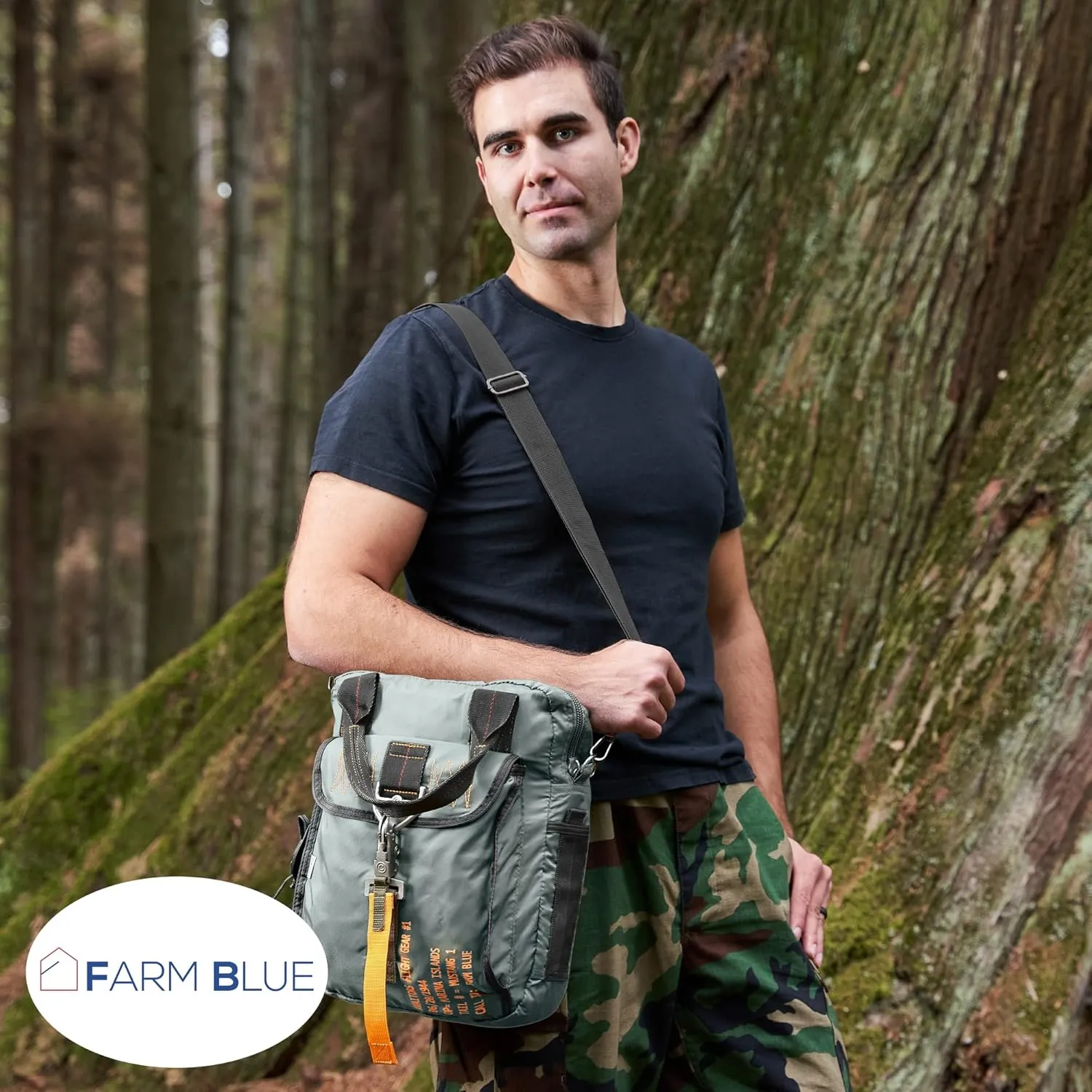 Farm Blue Tactical Flight Bag – Aviators Parachute Pilot Helmet Bag - Military Style