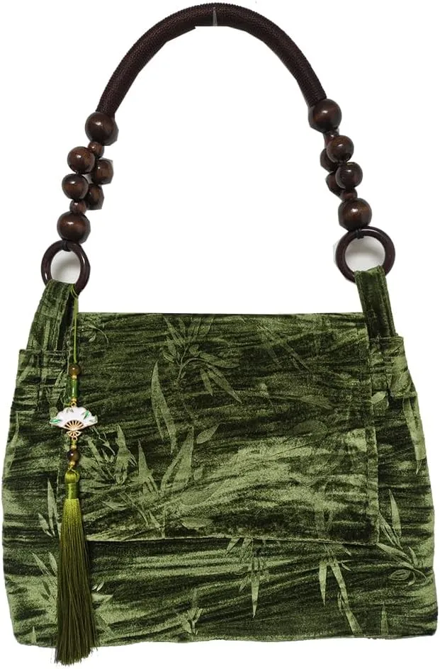Farm4Far Women Velvet Velour Stiff Shoulder Evening Crossbody Bag