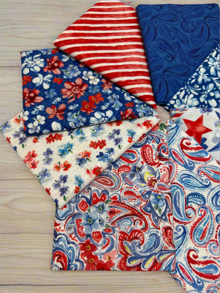 Fat Quarter Bundle - Lucky Stars - 8 fat quarters