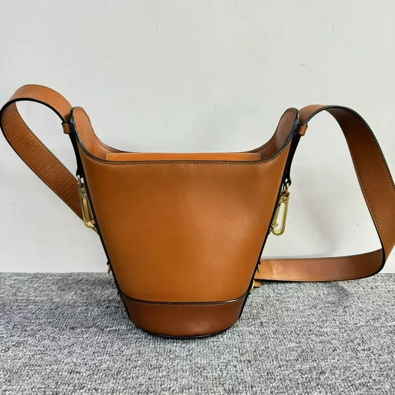 Fendi Roma Brown Leather Crossbody Bag