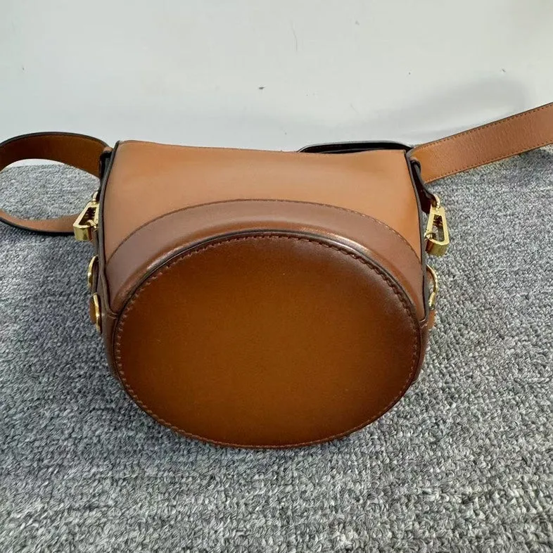 Fendi Roma Brown Leather Crossbody Bag