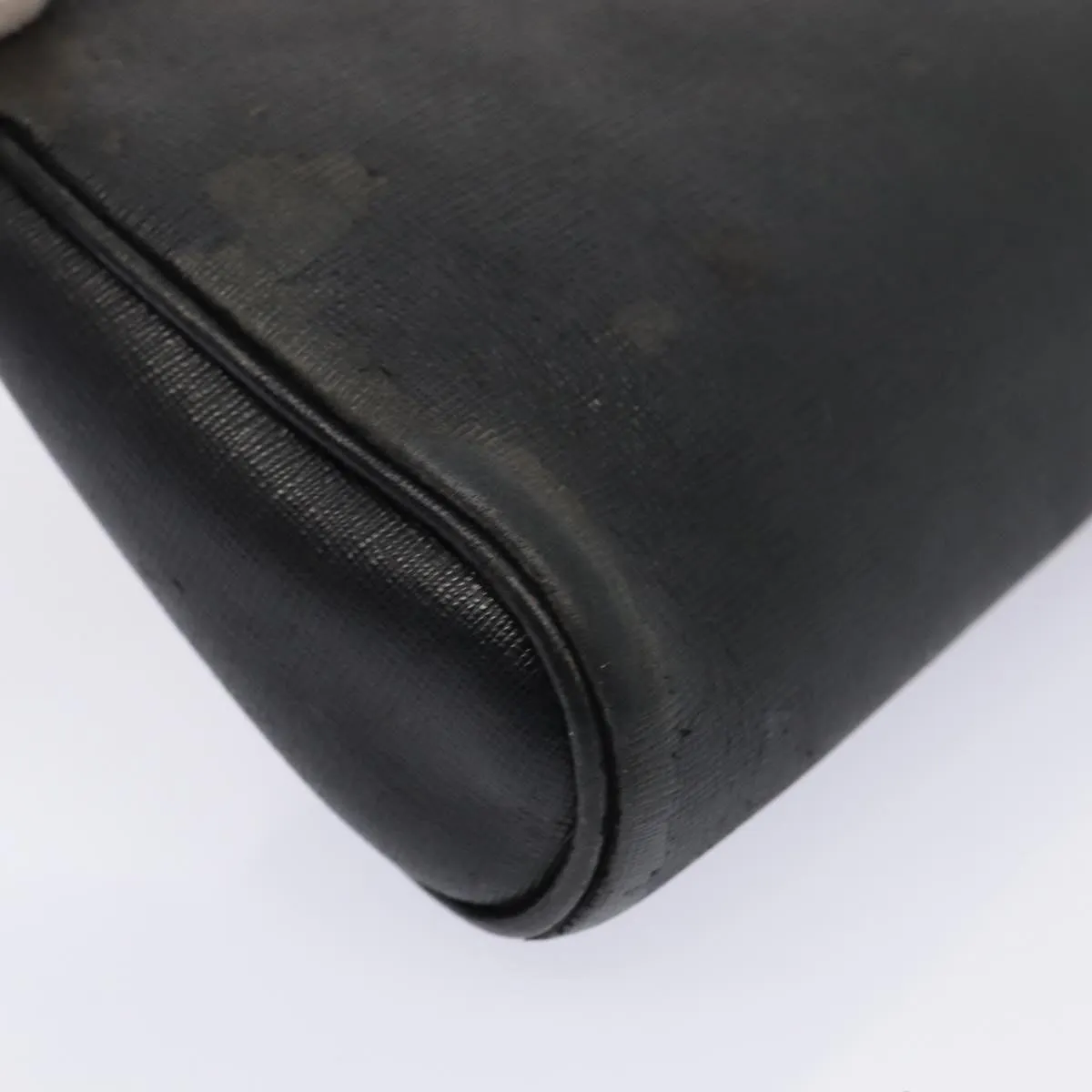 FENDI Shoulder Bag Leather Navy 80189