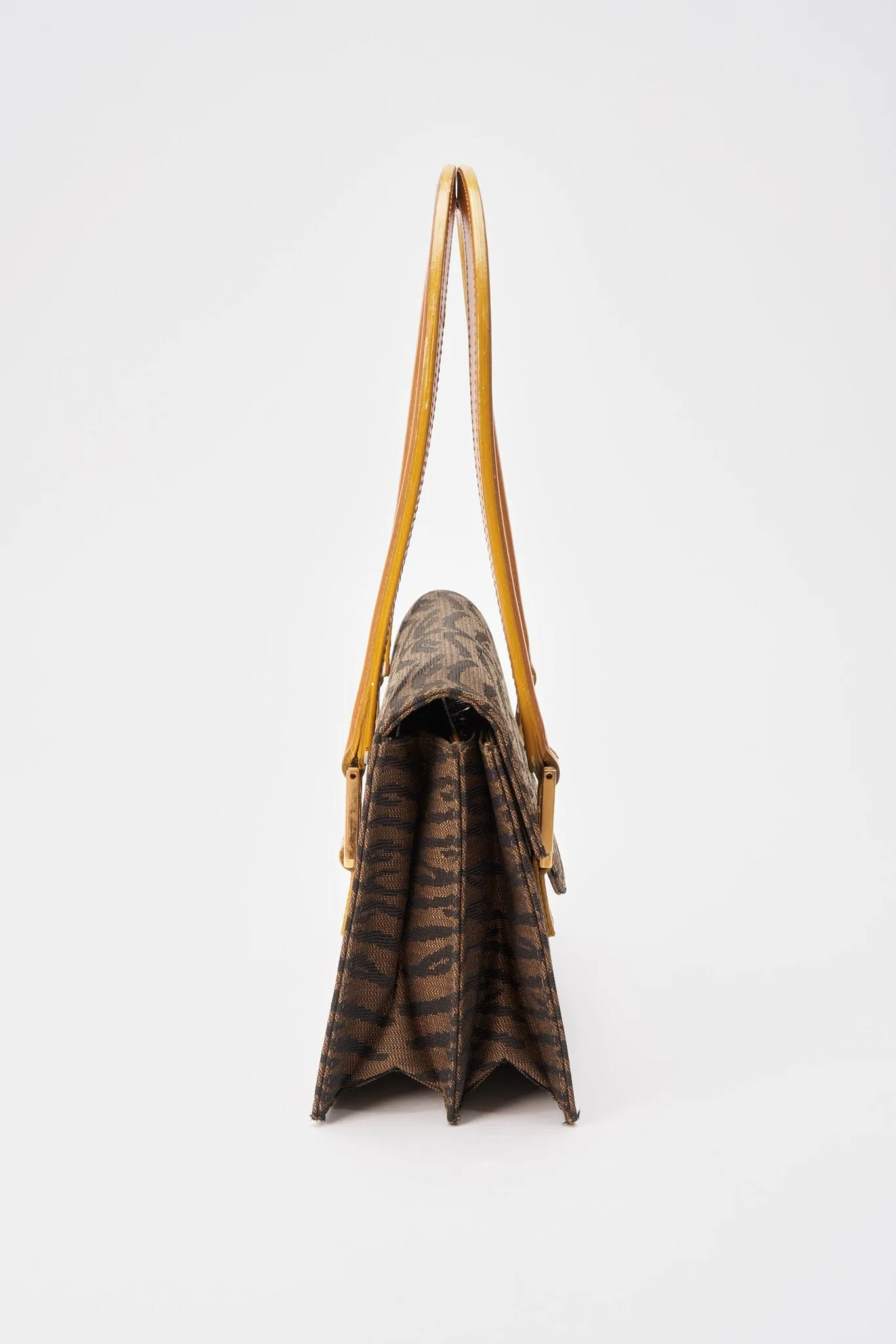 Fendi Vintage Animal Canvas Shoulder Bag