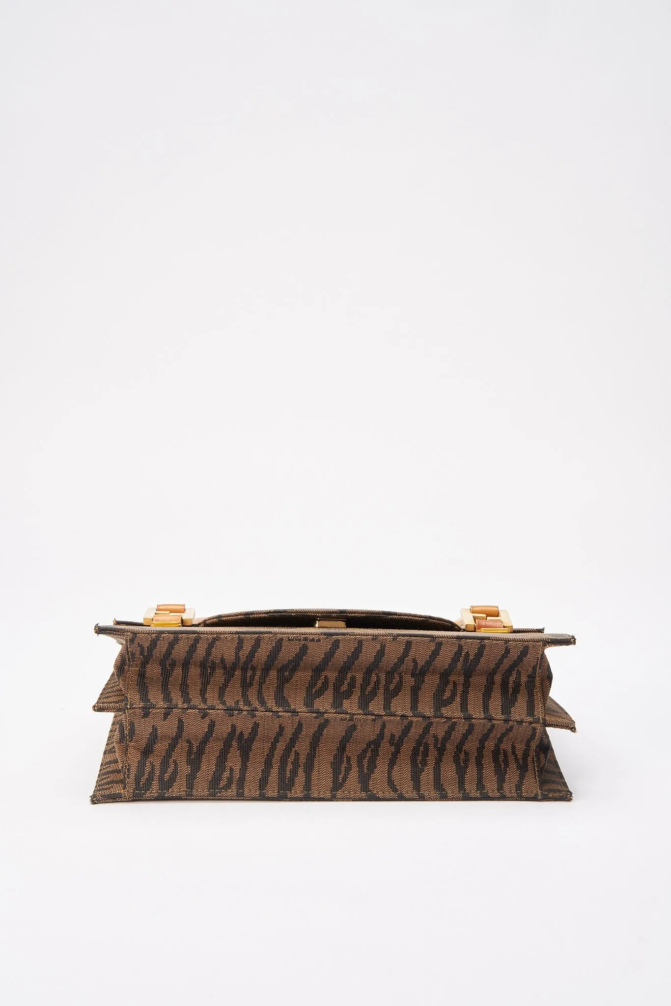 Fendi Vintage Animal Canvas Shoulder Bag